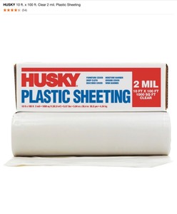 Assorted Sizes & Colors of HDX & Husky Plastic Sheeting. See Pictures