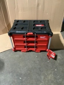 Milwaukee PACKOUT 3-Drawer Tool Box. See Pictures