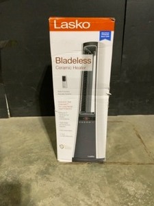 Lasko Bladeless 1500-Watt Electric Ceramic Oscillating Space Heater with Digital Display and Remote Control. See Pictures