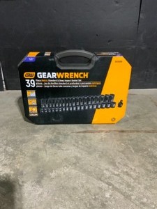 GEARWRENCH 12 in. Drive 6-Point Metric Standard & Deep Impact Socket Set (39-Piece). See Pictures