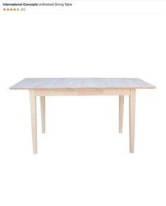 International Concepts Unfinished Dining Table ( Top Only). See Pictures