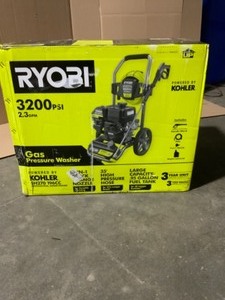 RYOBI 3200 PSI 2.3 GPM Cold Water 196 cc Kohler Gas Pressure Washer. See Pictures