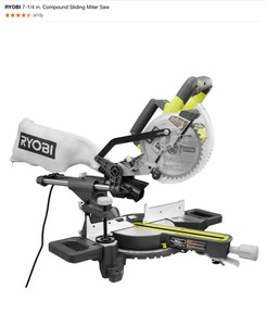RYOBI 7-14 in. Compound Sliding Miter Saw. See Pictures