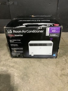 LG Electronics 9,500 BTU 115-Volt Dual Inverter Smart Window Air Conditioner LW1019IVSM with WiFi and Remote in White. See Pictures