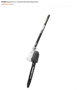 RYOBI Expand-It 10 in. Universal Pole Saw Attachment,40V Brushless 14 in. Cordless Battery Chainsaw (Tool Only) & 40V TrimmerEdger. See Pictures