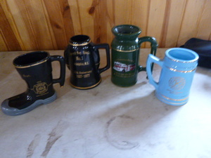 lot 32 image: 4 Fire Department Beer Steins