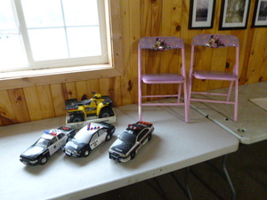 lot 102 image: Toy Cars and Chairs