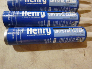 lot 121 image: 6 Tubes of Henry Crystal Clear Sealant