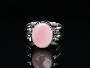 Estate Flip Ring Featuring a Pink StoneLarimar Set on Each Side 925 Sterling Silver