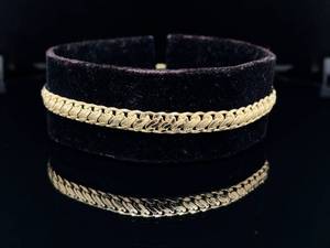 Estate Classic 14k Yellow Gold Woven Bracelet