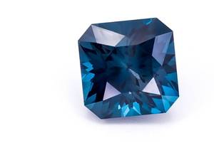 Deep and Rich. 11.36 Carat DESIGNER CUT Ocean Deep Natural London Blue Topaz Gemstone