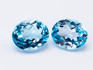 11.03 Carat Sky Blue Topaz Gemstones