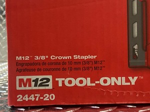lot 21 image: Milwaukee Fuel M12 38 Crown Stapl...