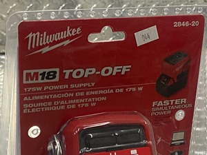 lot 44 image: Milwaukee M18 Top-Off 175Watt Power...