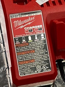 lot 109 image: Milwaukee M12  M18 Charger, Cat# ...