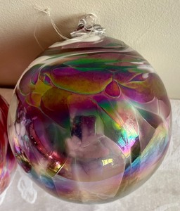 Art Glass Candle and Ornaments
