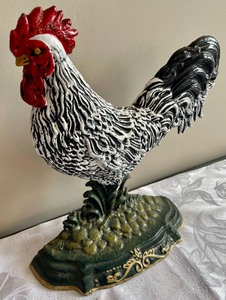Cast Iron Rooster Door Stop