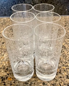 Beautiful Vintage Decanter with 6 Shot Glasses