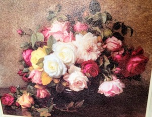 Framed Rose Print