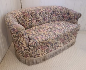 Colorful Floral Print Loveseat