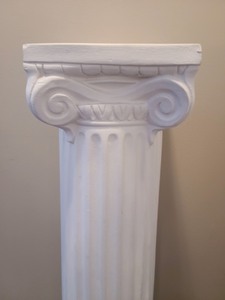 White Plaster Pedestal