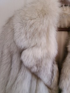 Vintage Silver Fox Fur Coat