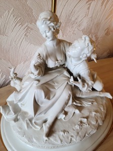 Vintage Figurine Ceramic Table Lamp
