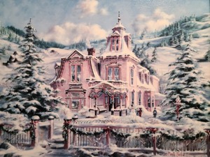 Rocky Mountain Christmas Framed Painting by Marty Bell