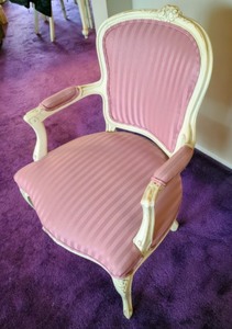 Mauve Upholstered Armchair