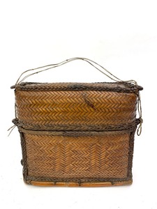 lot 23 image: Old Hand Woven Oriental Basket