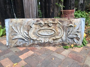 lot 56 image: Antique Tin Architectural Panel