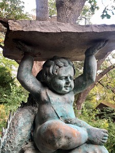 lot 60 image: Wonderful Old Vintage Cast Bronze Garden Sculpture #2