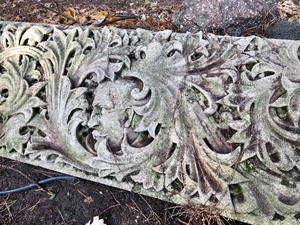 lot 4 image: LARGE Antique Architectural Carved STONE Statuary Monuments