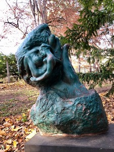 lot 63 image: LARGE Vintage Rodin Hand of God Sculpture