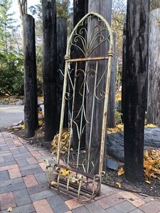 lot 65 image: Large Vintage Architectural Iron Wall Planter