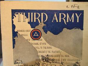 lot 110 image: WW2 3rd Army Publication - General Patton Photo & Letter