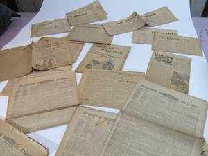 lot 111 image: Large Lot of 19th Century New York Newspapers