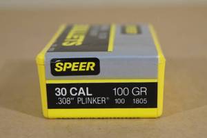 100 Speer 30 Cal .308 100 Gr Plinker Bullets