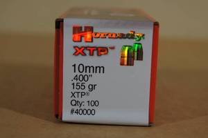100 Hornady XTP 10mm .400 155 Gr Bullets