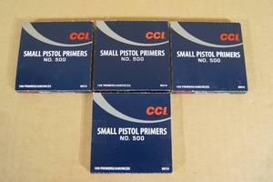 400 CCI No 500 Small Pistol Primers