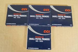 400 CCI No 550 Small Pistol Magnum Primers