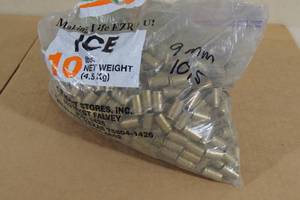 Bag of Empty 9mm Casings