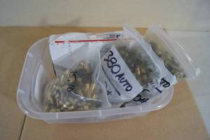 Bin of Empty .380 Auto Casings