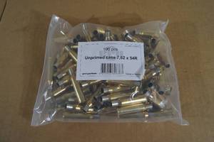 100 PPU 7.62 x 54R Empty Casings