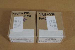 30 Military Surplus 7.62 x 54R FMJ Ammo