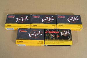 100 PMC 5.56mm 62 Gr LAP Green Tip Ammo