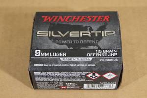 20 Winchester Silvertip 9mm Luger 115 Gr Defense JHP Ammo