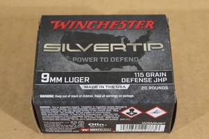 20 Winchester Silvertip 9mm Luger 115 Gr Defense JHP Ammo
