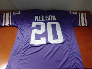 lot 2 image: Autographed Darrin Nelson Vikings Jersey WCOA