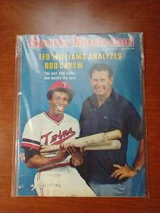 lot 15 image: 1977 Sports Illustrated With Ted WilliamsRod Carew